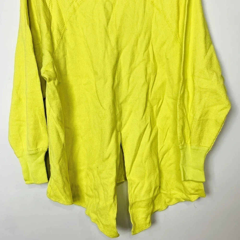 Free People NWT Tunic Oversized Long Sleeve Amelia Thermal Knit Top Size Small